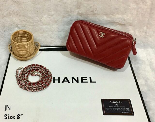 กระเป๋าแบรนด์เนม-chanel-เกรด-พรีเมี่ยม-size-8-นิ้ว-โดยป