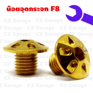 น๊อตอุดกระจก HONDA F8, น๊อตอุดกระจก YAMAHA F8, น๊อตปิดกระจกฮอนด้า, น๊อตปิดกระจกยามาฮ่า