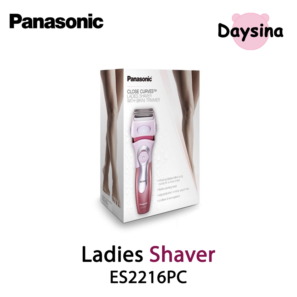 Panasonic Ladies Shaver for Women ES2216PC, Cordless 4 Blade Razor