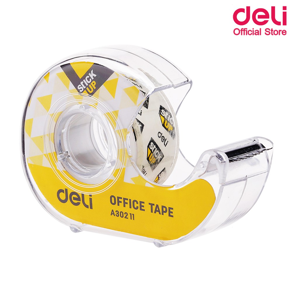 deli-a30211-invisible-tape-เทปขนาดพกพาแบบเขียนได้-ยาว-7-62m-พร้อมแท่นตัดเทปแบบใส-แพ็ค-6-ชิ้น-เทป-เทปใส-อุปกรณ์สำนักงาน
