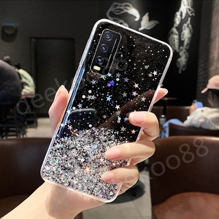 เคสโทรศัพท์ VIVO Y31 2021 Y20 / Y12S Y30 Y50 X50 X50Pro เคส Phone Case Cover Bling Clear Star Space TPU Soft Casing