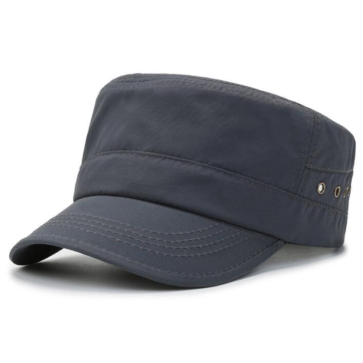 วินเทจด้านบนแบนทหารหมวกเบสบอลกองทัพแฟชั่นหมวกสำหรับผู้ชายการออกแบบตราสินค้ากีฬากลางแจ้งหมวก