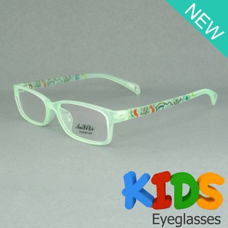 KOREA แว่นตาแฟชั่นเด็ก แว่นตาเด็ก รุ่น AORPIDI 1618 C-41 สีเขียว ขาข้อต่อ วัสดุ PC (สำหรับตัดเลนส์)