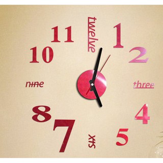 ภาพขนาดย่อของภาพหน้าปกสินค้าสติกเกอร์นาฬิกา ติดผนัง แบบ 3 มิติ สําหรับตกแต่งบ้าน จากร้าน marvelousworld.th บน Shopee ภาพที่ 6