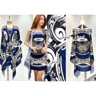 Versace Outer Naay Print Dress