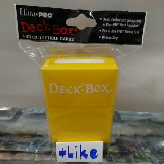 Deck Box "ยี่ห้อ UltraPro" (กล่องใส่การ์ดสีเหลือง)