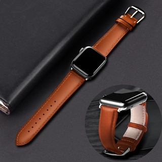Compatible with Apple Watch สายนาฬิกา Leather Strap for Iwatch สาย Apple watch Series 7 6 5 4 3 2 1Compatible with Apple Watch SE สายนาฬิกาข้อมือ 38 มม. 40 มม. 42 มม. 44 มม. 41มม. 45มม.
