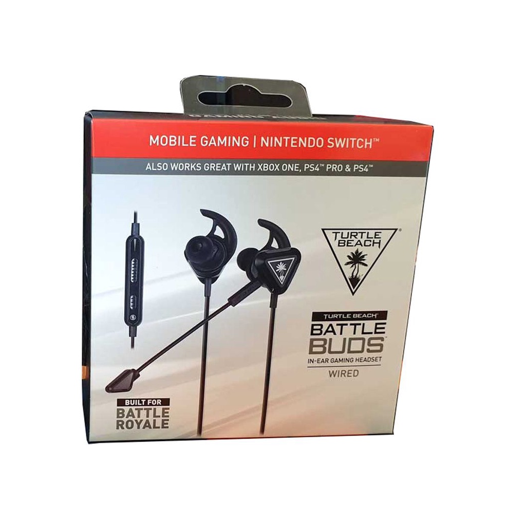 Turtle Beach Battle Buds In-Ear Gaming Headset ( Black/Silver ...
