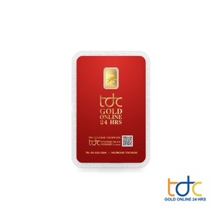 ภาพขนาดย่อของภาพหน้าปกสินค้าTDC GOLD ทองคำแท่ง 96.50% น้ำหนัก 1 กรัม ลายเทพเจ้าไฉ่ซิงเอี๊ย จากร้าน tdc_official_store บน Shopee