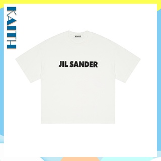 เสื้อยืดโอเวอร์ไซส์พร้อมส่ง JIL SANDER เสื้อยืดแขนสั้น ผ้าฝ้าย พิมพ์ลายตัวอักษร สไตล์วินเทจ พลัสไซซ์ สําหรับผู้ชายS-3XL