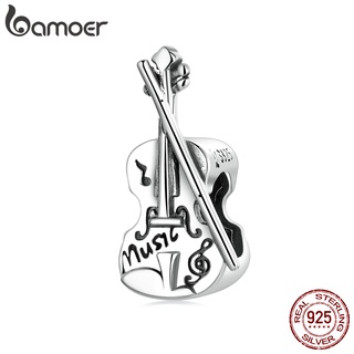 Bamoer Silver 925 Vintage Violin Shape Charm SCC2077