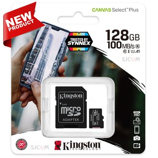ภาพหน้าปกสินค้าMicro SD Card 64GB/128GB  Kingstonความเร็ว100 MB/s (Read) ของแท้ Canvas Select Plus UHS-I 100MB/s (SDCS2) + SD Adapter ที่เกี่ยวข้อง