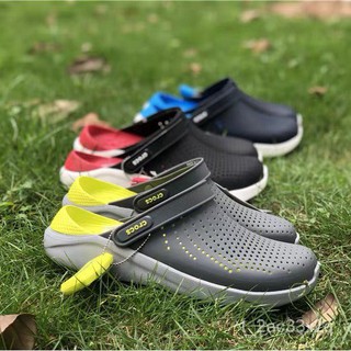 【สินค้าอยู่ไทยพร้อมส่ง】Crocs LiteRide ของแท้ ราคาถูก ที่สุด รองเท้าแตะรัดส้น สไตล์ รองเท้าแตะรัดส้น สไตล์ Crocs LiteRide