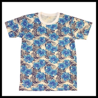 Flower Print T-Shirt เสื้อยืดลายดอก เสื้อลายดอก เสื้อสงกรานต์