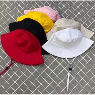 ภาพขนาดย่อของสินค้าหมวกบักเก็ต ผ้าหนา ทรงสวย งานส่งออก made in korea มี 6 สี ช/ญ ใส่ได้