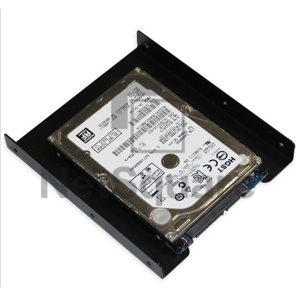 ภาพสินค้าถาดแปลง SSD HDD Tray โลหะ เหล็ก 2.5 นิ้ว เป็น 3.5 สีดำ พร้อมน็อต จากร้าน tewichtete31 บน Shopee ภาพที่ 3