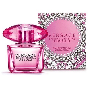 โปรโมชั่น🔥🔥🔥 ซื้อนำ้หอม 2ขวดแถมทอง 0.1 กรัม 1 แผ่น Versace Bright Crystal Absolu EDP 90 ml. 📌กล่องซีล