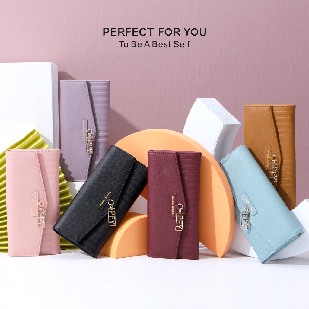 edolly-bag-รุ่น-010-กระเป๋าสตางค์ใบยาว-perfect-for-you-ของแท้-พร้อมกล่องแบร์น