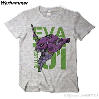 เสื้อยืดโอเวอร์ไซส์ใหม่สไตล์ขายร้อนเสื้อยืด EVA Neon Genesis Evangelion Anime Fan พิมพ์ Men T-shirtS-3XL