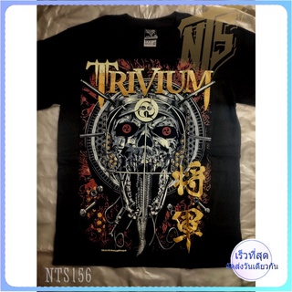 Trivium ROCK เสื้อยืด เสื้อวง เสื้อดำ สกรีนลายอย่างดี ผ้าหนานุ่ม ไม่หดไม่ย้วย  T SHIRT S M L XL XXL