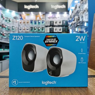 Logitech ลำโพง Z120,Stereo Speaker 3.5mm input ใช้ไฟจาก USB (ลำโพงสเตอริโอขนาดกะทัดรัด) - รับประกัน 1 ปี