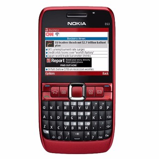 โทรศัพท์มือถือโนเกียปุ่มกด NOKIA E63 (สีแดง) 3G/4G  รุ่นใหม่2020