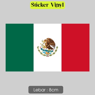 สติกเกอร์ไวนิล กันน้ํา ลายธงชาติเม็กซิโก สําหรับตกแต่ง