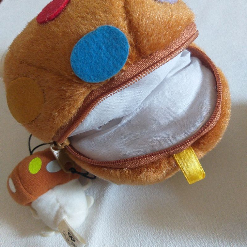 เซตเห็ดโดโคโมดาเกะ-docomo-ตุ๊กตามือสอง-เป็นกระเป๋าซิป