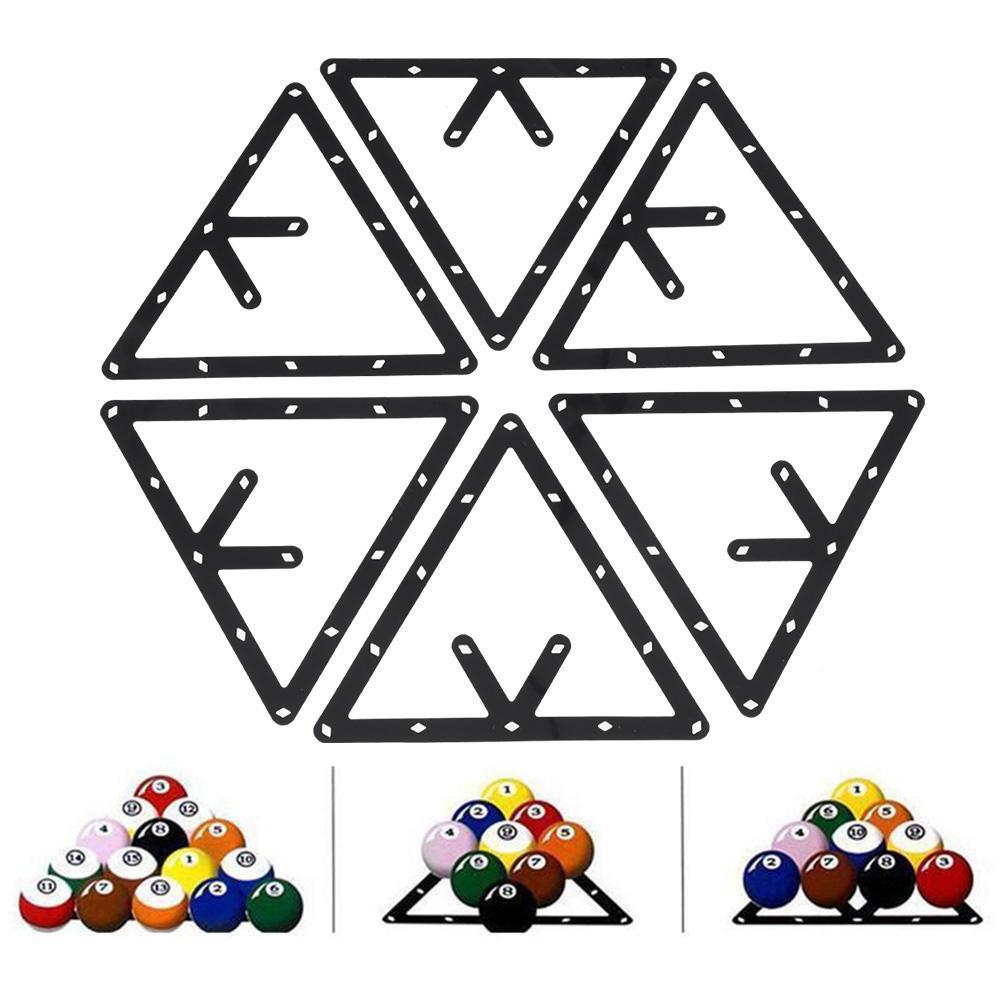 ภาพหน้าปกสินค้า6Pcs Billiard Magic Rack Triangle Ball Holder Positioning Billiard Table Pool SP ที่เกี่ยวข้อง