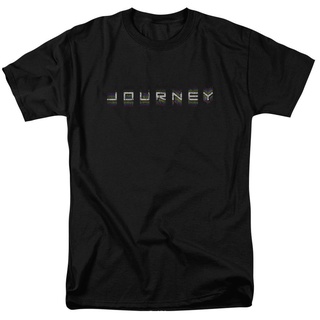 เสื้อยืดผ้าฝ้ายพิมพ์ลายขายดีเสื้อยืด ผ้าฝ้าย 100% พิมพ์ลายโลโก้ Journey Rock Repeat ใส่สบาย