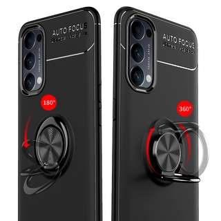 เคสซิลิโคน Thailand Version Oppo Reno 4 4G 4Pro 4Z 5G เคสโทรศัพท์ Casing Magnetic Ring Design TPU Phone Case เคส Soft Cover
