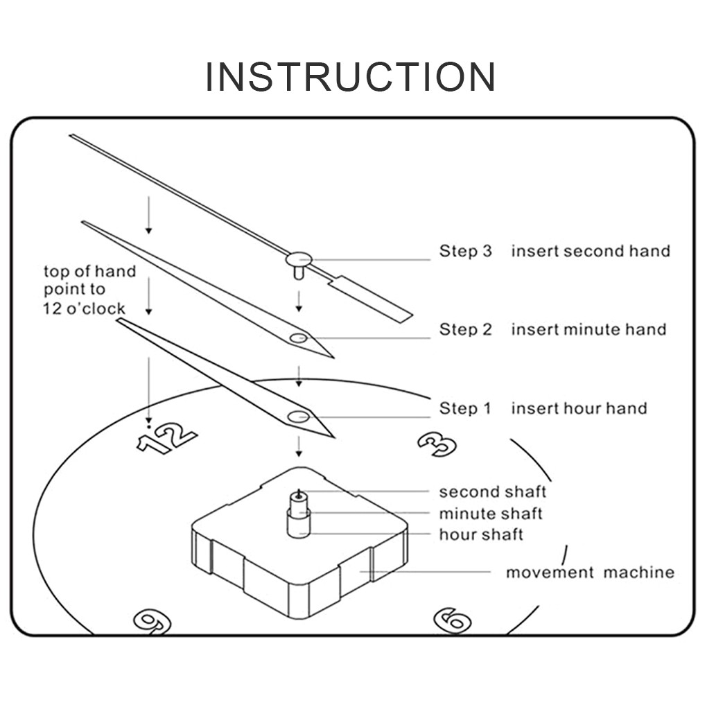 diy-นาฬิกากระจกอะคริลิคสำหรับตกแต่งห้องนั่งเล่นห้องนอน