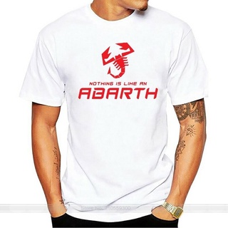 เสื้อยืด ผ้าฝ้าย พิมพ์ลาย Nothing Like an Abarth สีดํา สไตล์คลาสสิก เหมาะกับฤดูร้อน สําหรับผู้ชายS-5XL