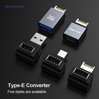 Electronicmall01* อะแดปเตอร์เชื่อมต่อเมนบอร์ด Type E เป็น Type C USB สําหรับคอมพิวเตอร์ตั้งโต๊ะ PC