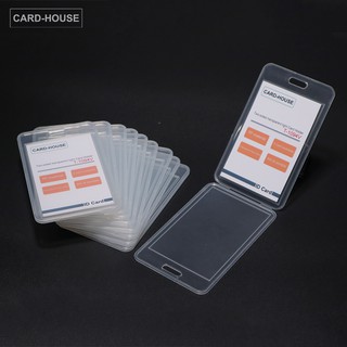 ภาพหน้าปกสินค้ากรอบใส่บัตรแบบใสสองด้านบรรจุ 10 ชิ้น Two-sided transparent light card holder T-1094V ซึ่งคุณอาจชอบสินค้านี้