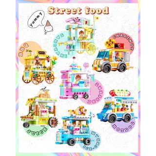 🌷 พร้อมส่ง - LEGO Street Food ชุดตัวต่อร้านค้า legoนาโน ตัวต่อเลโก้ ชุดตัวต่อ เลโก้นาโน