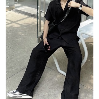ภาพขนาดย่อของภาพหน้าปกสินค้าEP-ชุดเซทผู้ชาย ชุดเซทขายาว  เสื้อเชิ้ต+กางเกงขายาว ชุดset ชุดเซ็ตผู้ชายสไตล์เกาหลี จากร้าน eingpamofficial บน Shopee ภาพที่ 4