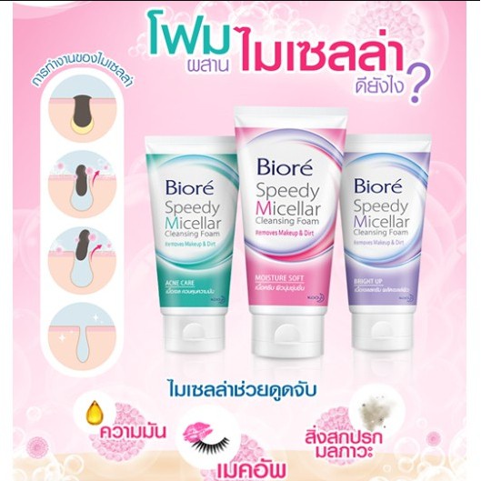 1แถม1-biore-speedy-micellar-cleansing-foam-90g-บิโอเร-สปีดี้-ไมเซล่า-คลีนซิ่ง-โฟม-90กรัม