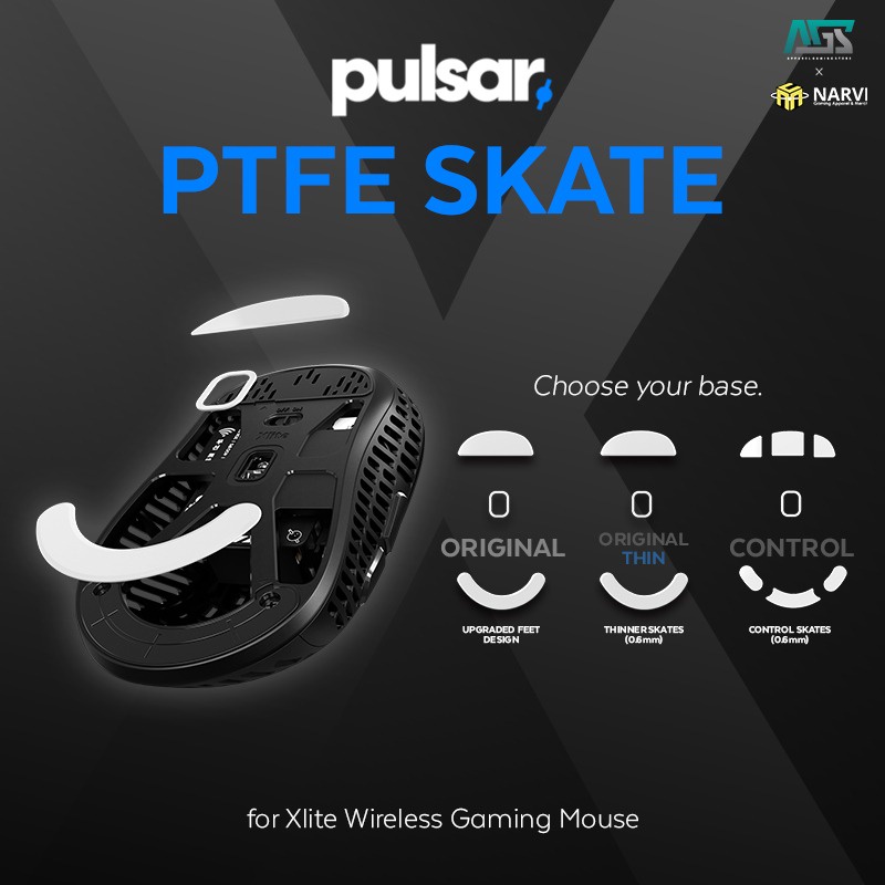 pulsar-ptfe-skates-สําหรับเมาส์ไร้สาย-xlite-ขาเมาส์