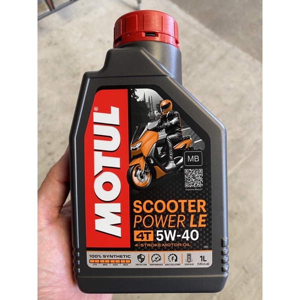 ของล็อตใหม่-ฉลากใหม่-ผลิต2022-มาแล้ว-น้ำมันเครื่องรถออโต-motul-scooter-power-le-5w40-1ลิตร