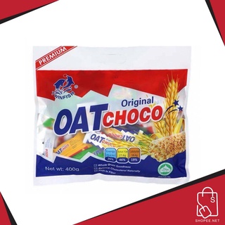 สินค้า OAT CHOCO ขนมข้าวโอ้ต ธัญพืชอัดแท่ง TWINFISH ขนมธัญพืช