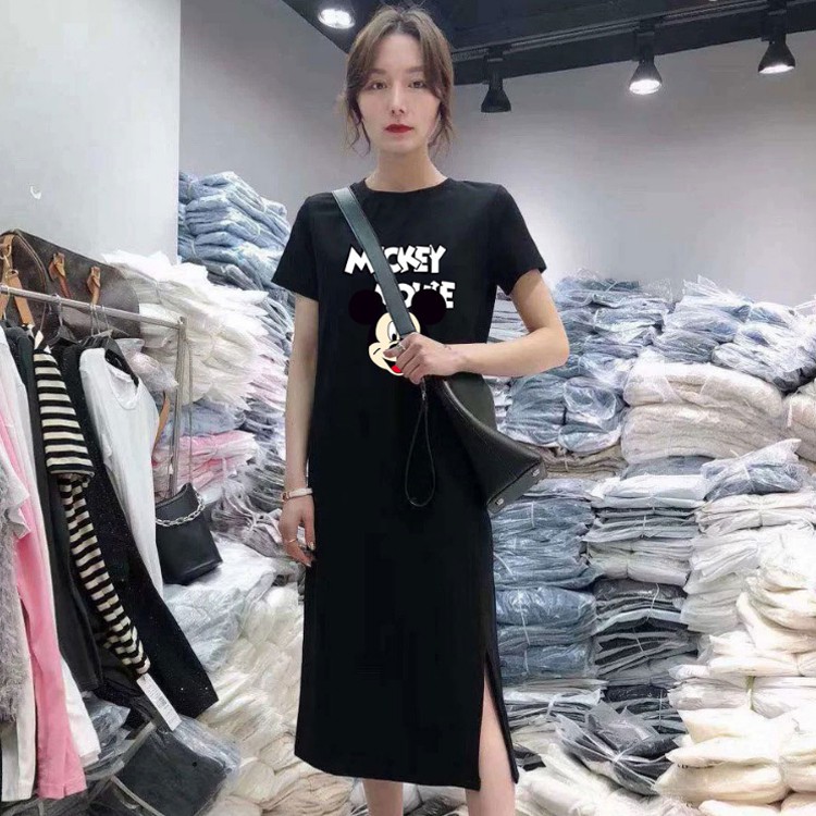ภาพสินค้า2020 ฤดูร้อนใหม่ชุดแขนสั้นหญิงปกสบาย ๆ ท้องการ์ตูนขนาดใหญ่มิกกี้พิมพ์เสื้อยืดกระโปรงผู้หญิง แฟชั่น จากร้าน sakunzhang บน Shopee ภาพที่ 2