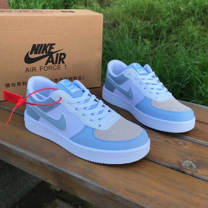 hot-sb-air-air-force-one-cloud-blue-รองเท้าส้นเตี้ย-สีขาว-รองเท้าผ้าใบ