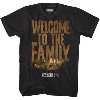 [ขนาด: S-5XL] เสื้อคนอ้วนผญ - รายละเอียดเกี่ยวกับResidentEvilVIIBiohazardเสื้อยืดผู้ชายยินดีต้อนรับสู่ครอบครัวนัก