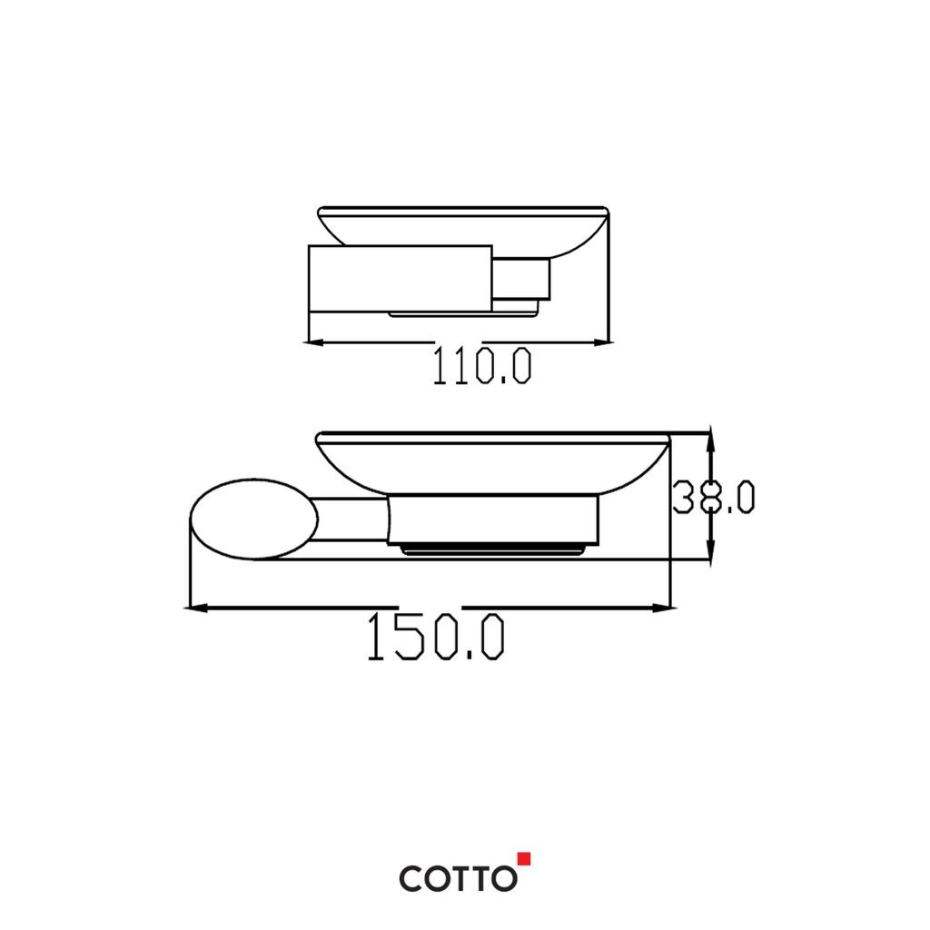 cotto-ที่วางสบู่-รุ่น-ct0227-hm-curve