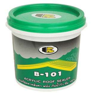 ACRYLIC ROOF SEAL BOSNY B101 4.5KG GRAY อะคริลิกกันซึม BOSNY B101 4.5 กก. สีเทา วัสดุกันซึม เคมีภัณฑ์ก่อสร้าง วัสดุก่อสร