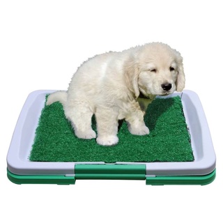 Deemar ถาดฝึกฉี่ แผ่นรองฉี่ ห้องน้ำสุนัข Dog Toilet Pad พร้อมหญ้าเทียม สำหรับฝึกให้สุนัขขับถ่าย รุ่นDS-111