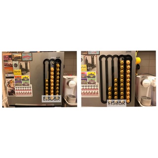 ภาพหน้าปกสินค้าที่เก็บแคปซูลกาแฟ Nespresso แม่เหล็กแบบติดตู้เย็น BLACK - Nespresso Capsule Magnet Holder - 50 ถ้วย/cups ที่เกี่ยวข้อง