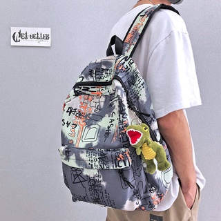 Backpack Schoolbag Middle School นักเรียนแฟชั่นส่วนบุคคลเทรนด์กราฟฟิตีญี่ปุ่น