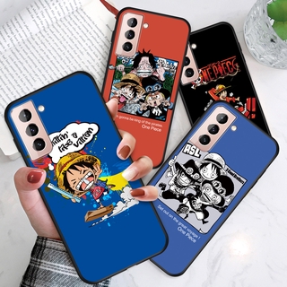 สําหรับ Samsung Galaxy S21 5G S21 Plus 5G S21 Ultra A71 5G A02 M02 A02S เคสโทรศัพท์ซิลิโคน TPU แบบนิ่ม ลายการ์ตูนลูฟี่ กันกระแทก